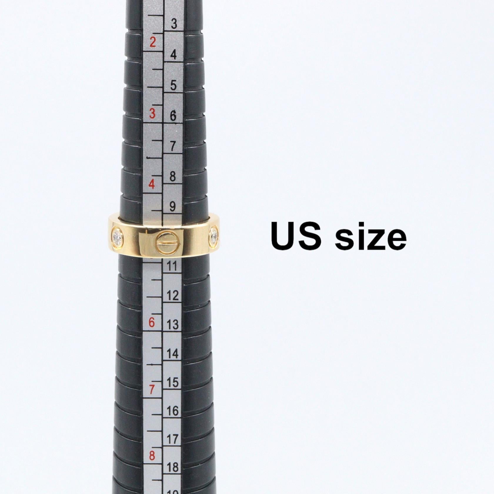 カルティエ ラブ Au750 ダイヤモンド リング 49号