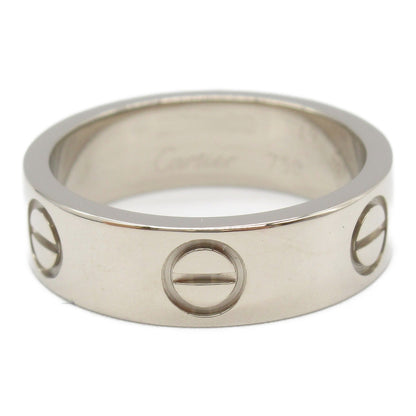 カルティエ Love Au750 White Gold Ring Size 8
