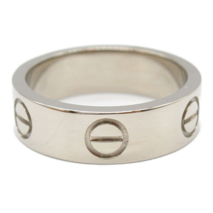 カルティエ Love Au750 White Gold Ring Size 8