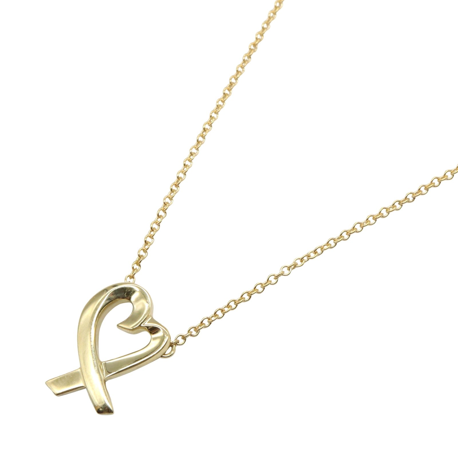 ティファニー ラビングハート Au750 ネックレス