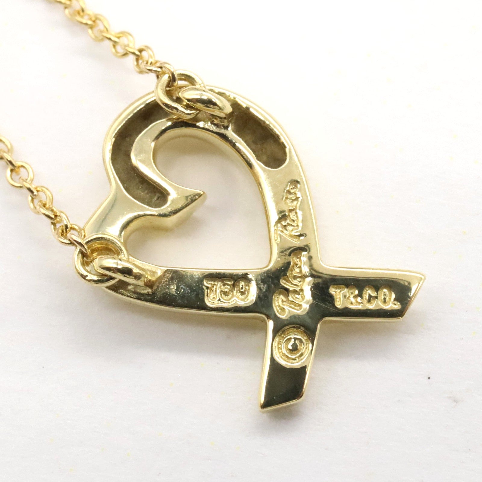 ティファニー ラビングハート Au750 ネックレス