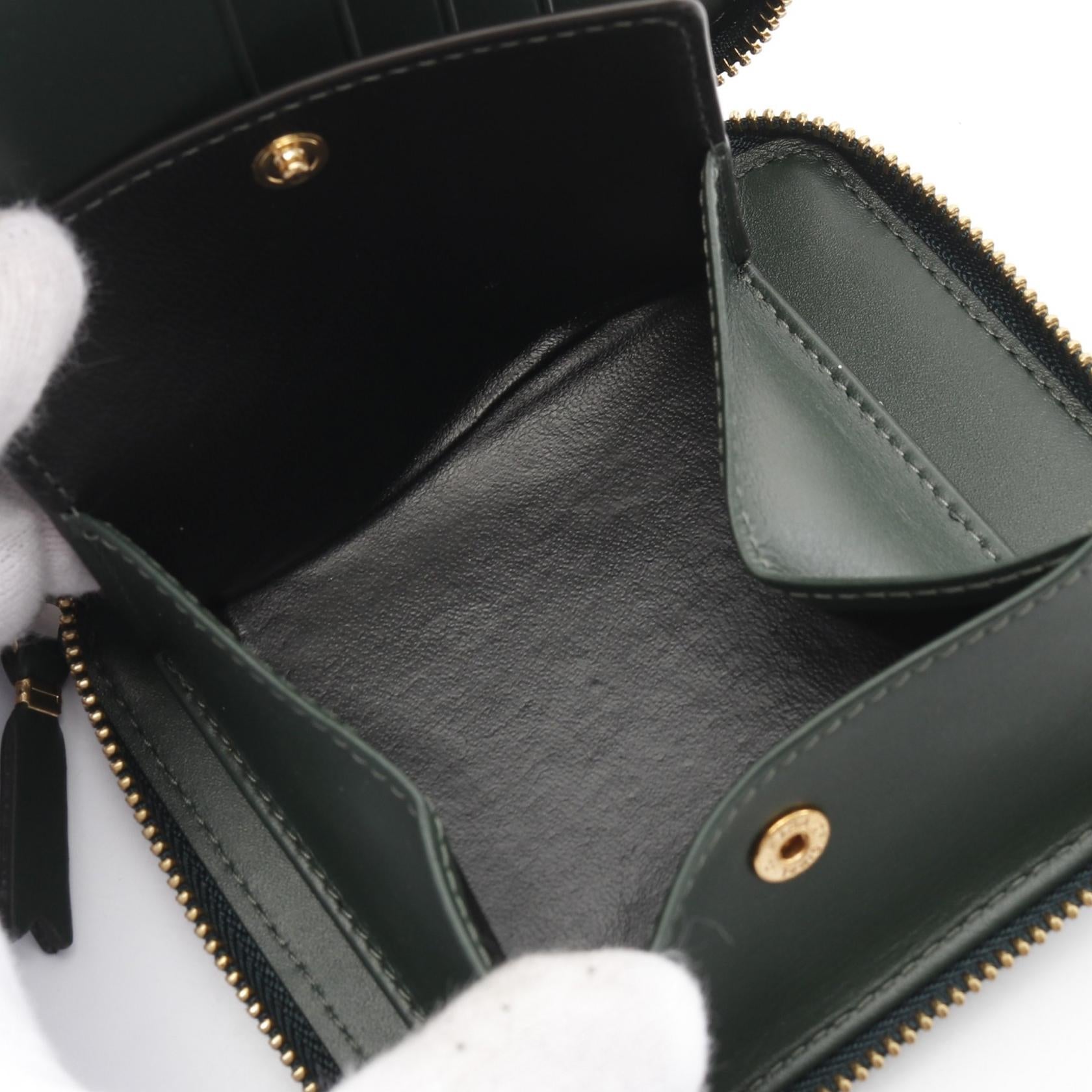 コム デ ギャルソン SA2100BGRN レザー ウォレット