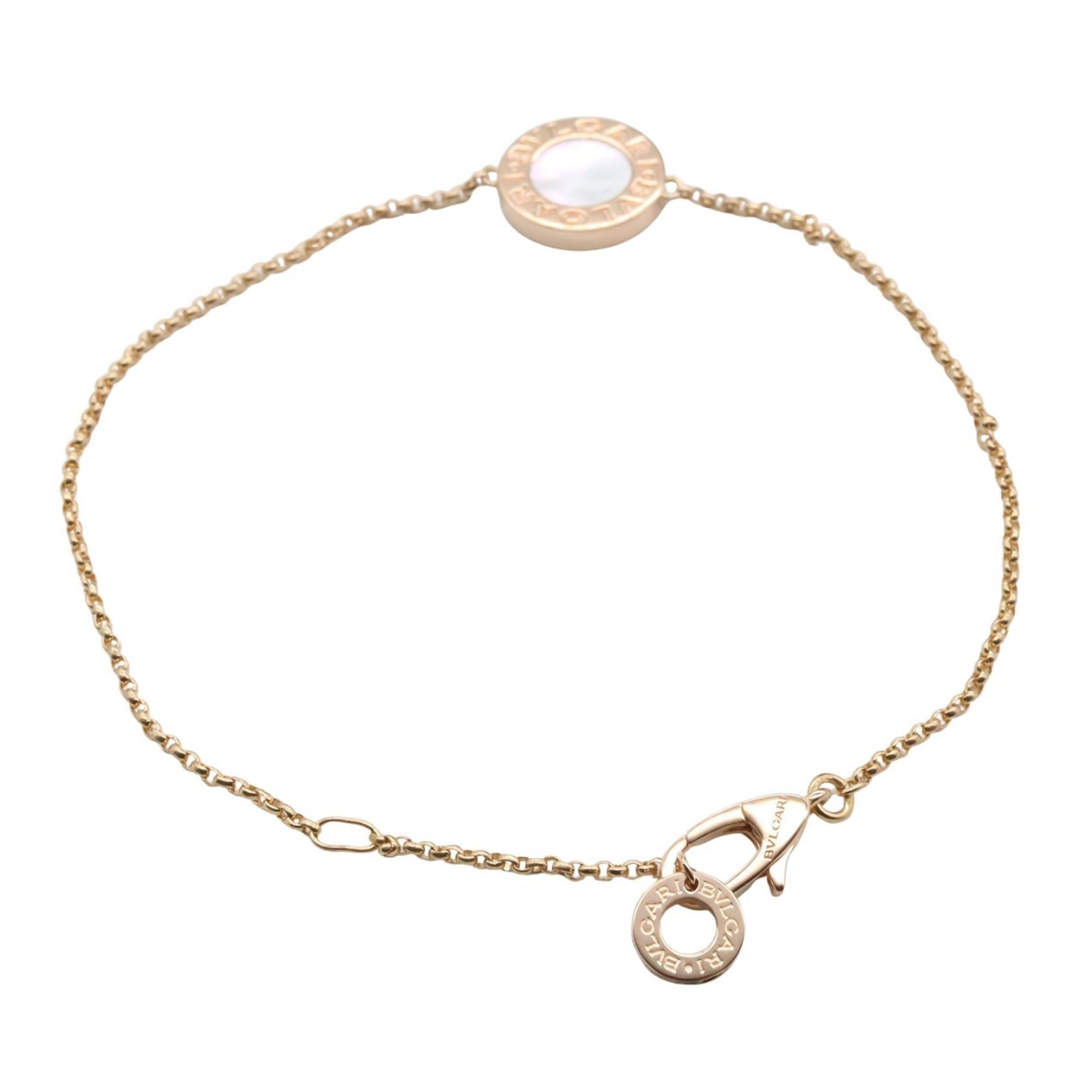 ブルガリ ブルガリ K18PG パール ブレスレット サイズ17