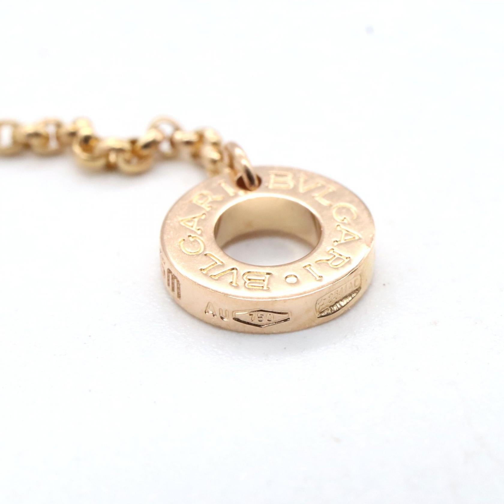 ブルガリ ブルガリ K18PG パール ブレスレット サイズ17