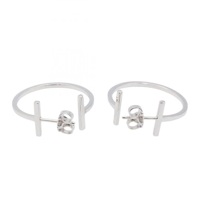 ティファニー & Co. T ワイヤー K18WG ピアス