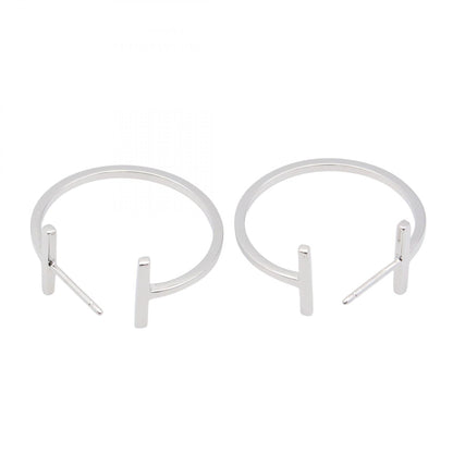 ティファニー & Co. T ワイヤー K18WG ピアス