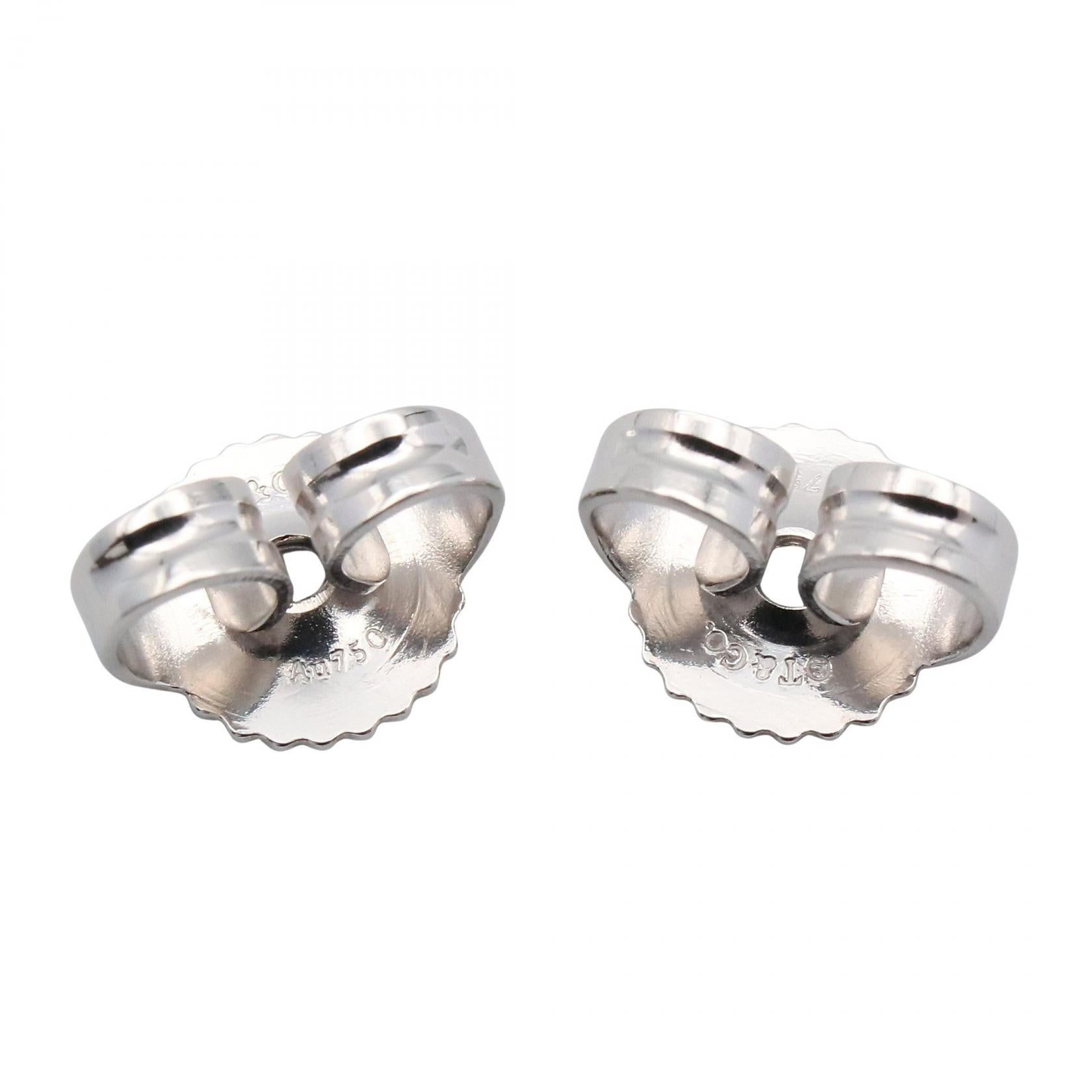 ティファニー & Co. T ワイヤー K18WG ピアス