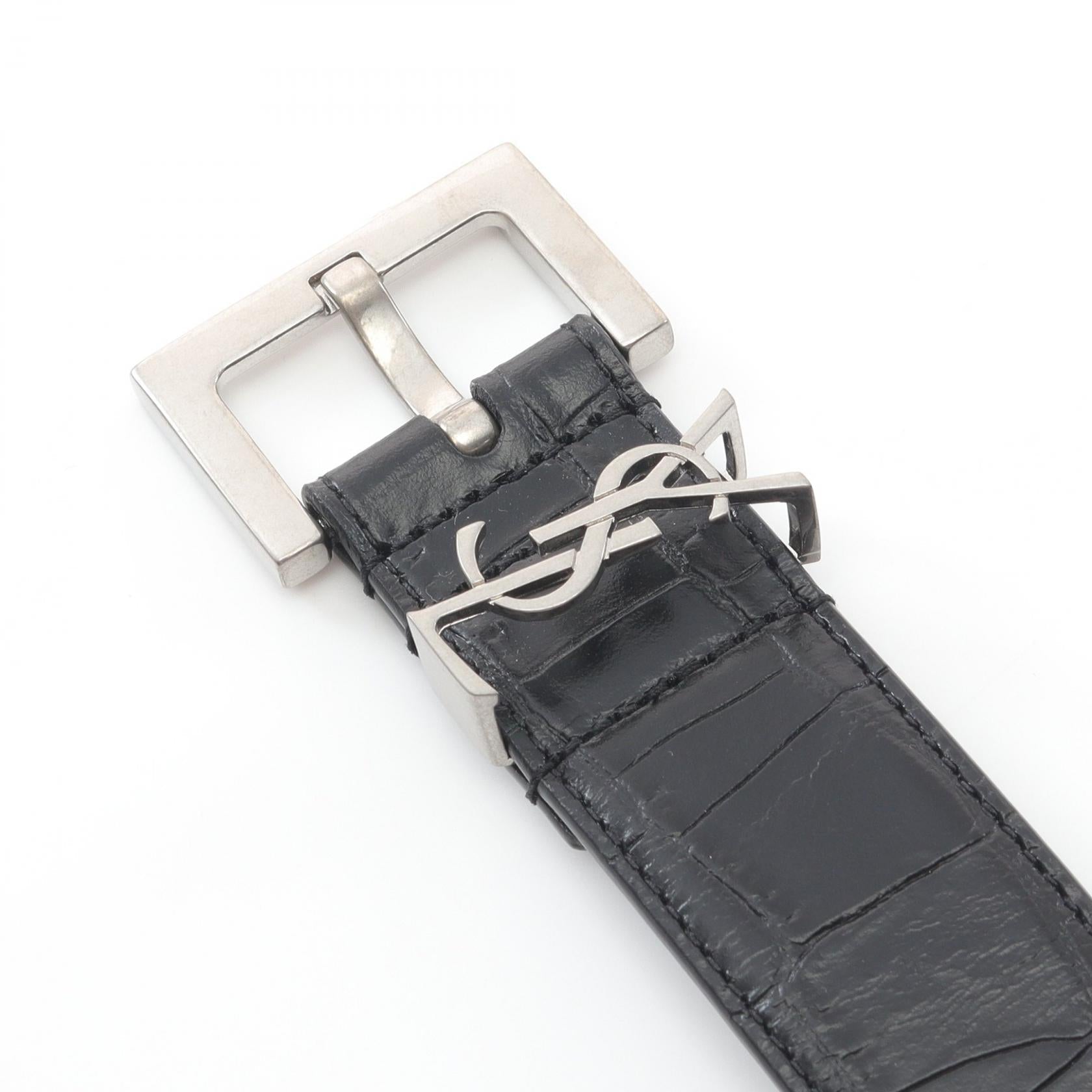 サン・ローラン カサンドラ レザー ベルト