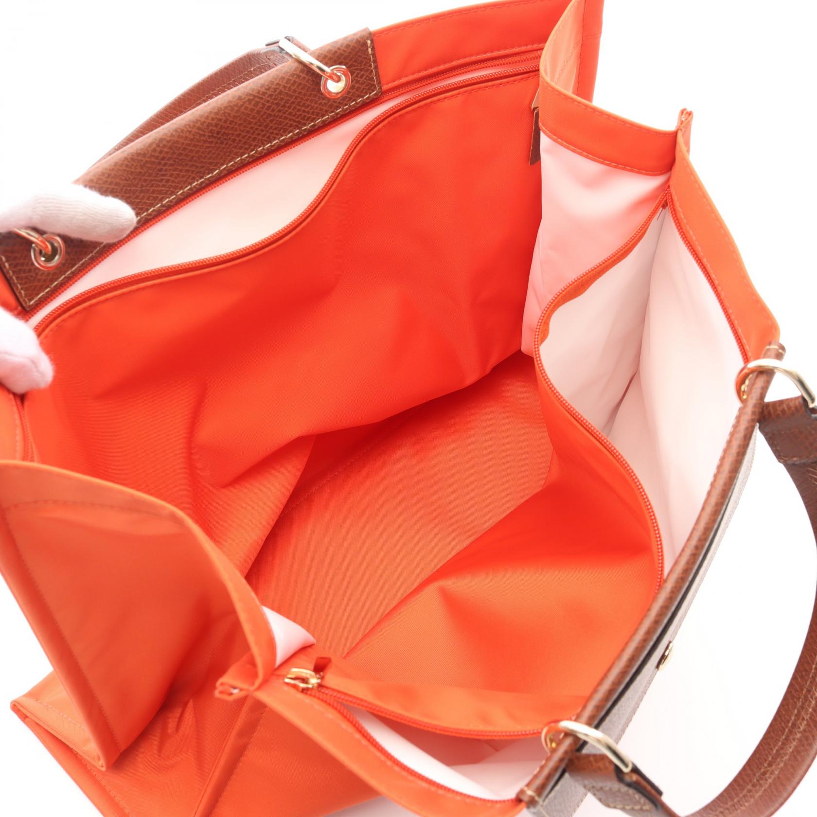 ロンシャン カバ ロンシャン ナイロン レザー トートバッグ