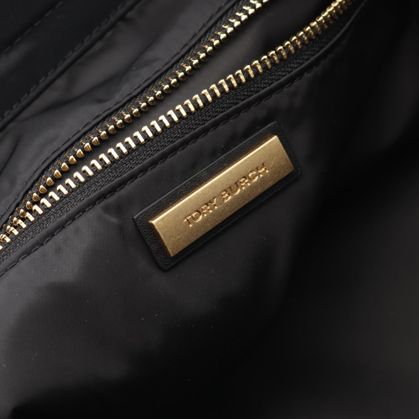 トリー バーチ エラ ナイロン レザー トート バッグ