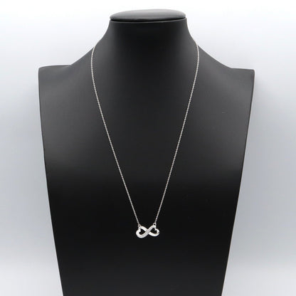 ティファニー ダブル ラビング ハート K18WG ダイヤ ネックレス