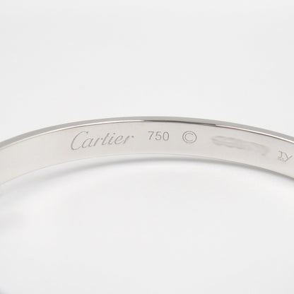 カルティエ ラブ K18ホワイトゴールド ピアス