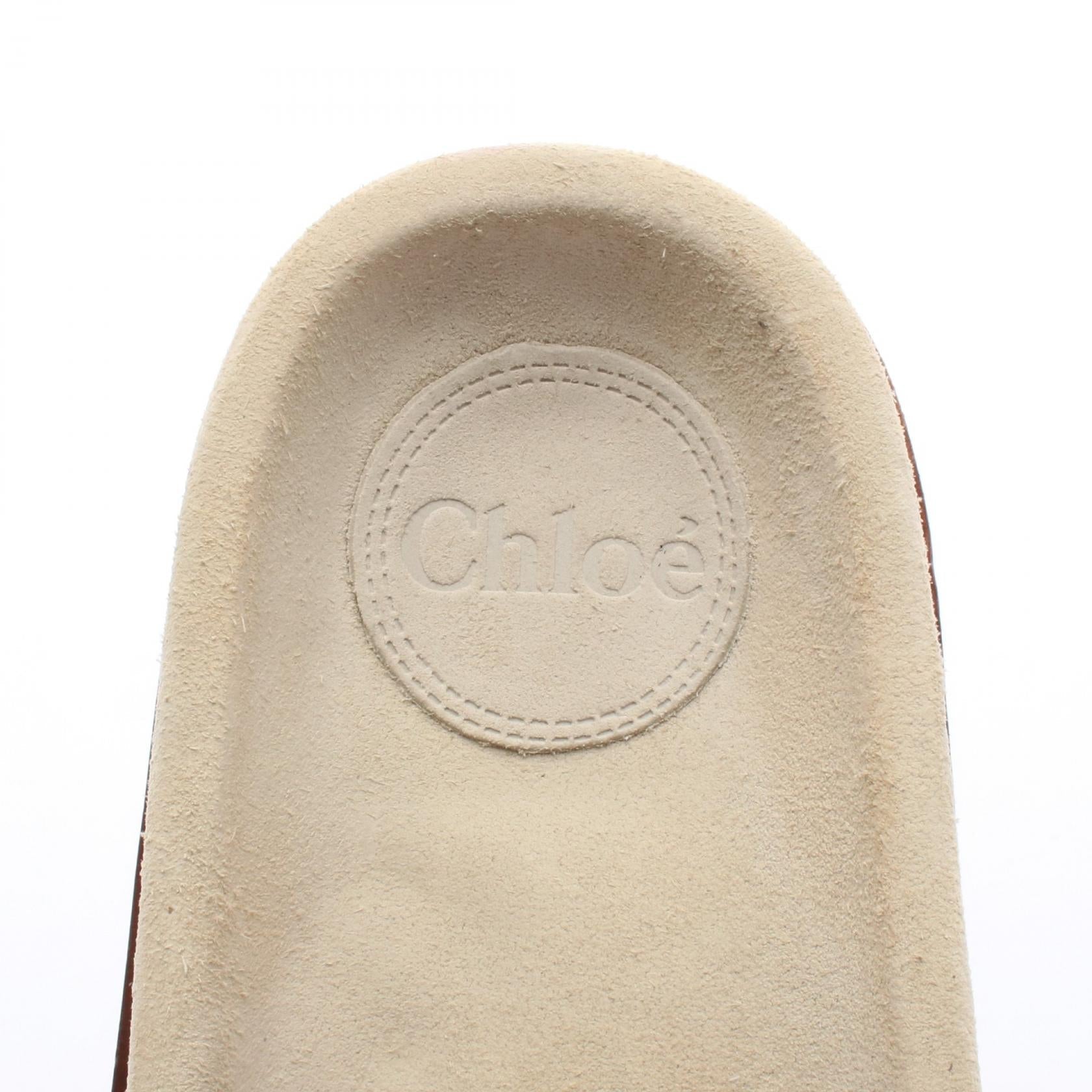 クロエ ブレイデッド レザー サンダル