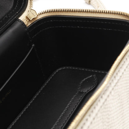 BVLGARI セルペンティ ヴァニティ レザー ハンドバッグ