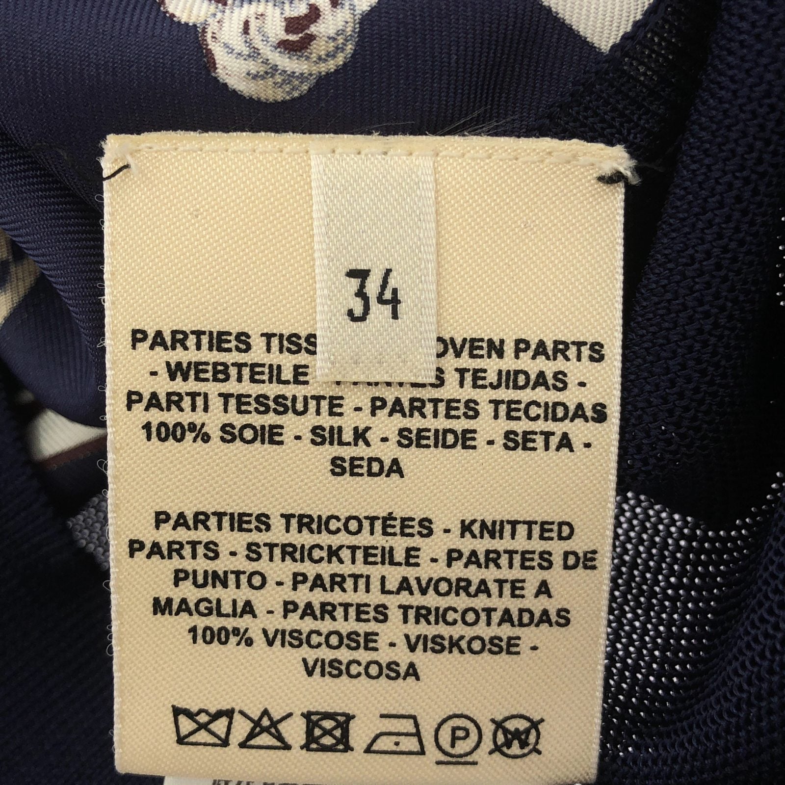 エルメス シルクシャツ34