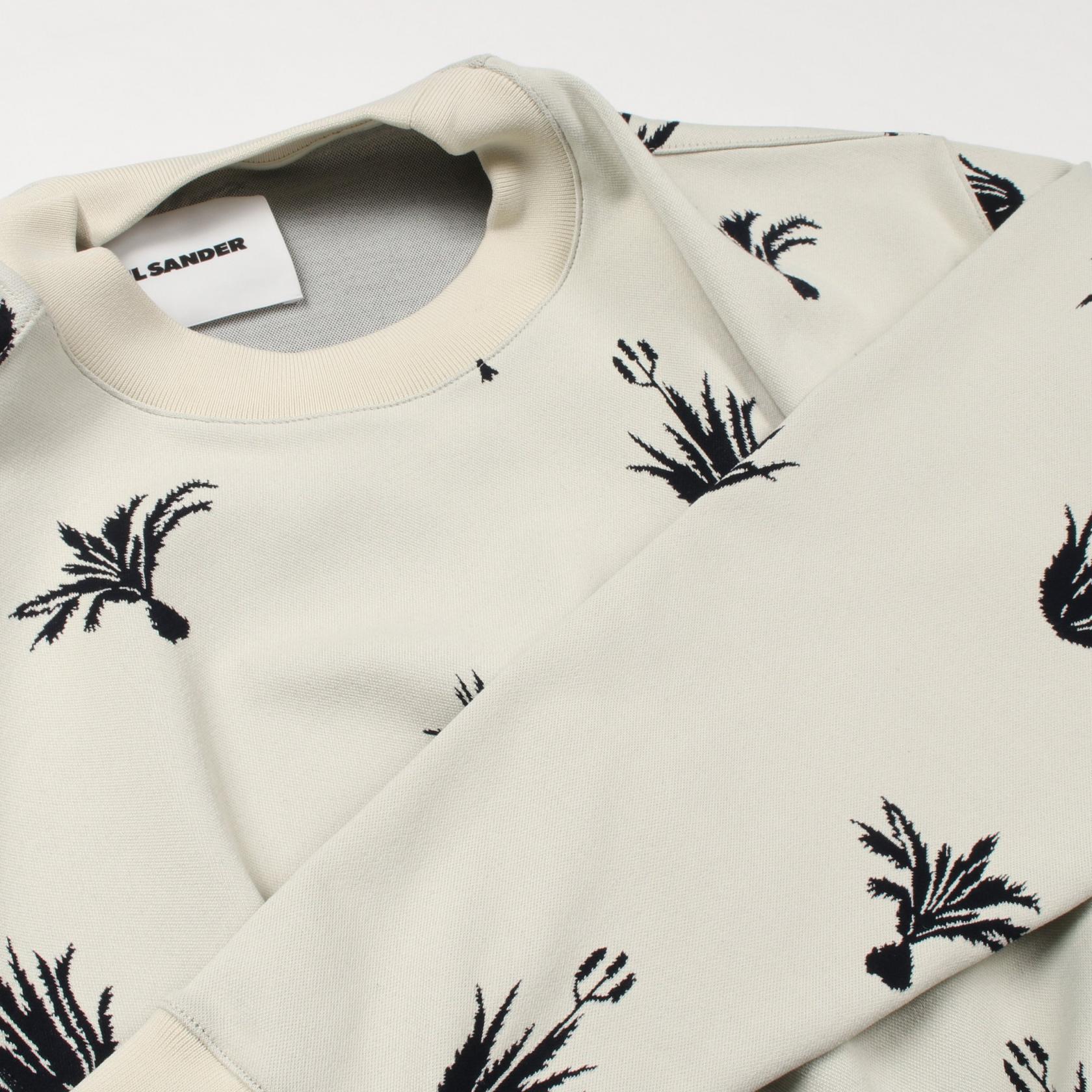 ジルサンダー Palm Tree Intarsia ポリエステルスウェット