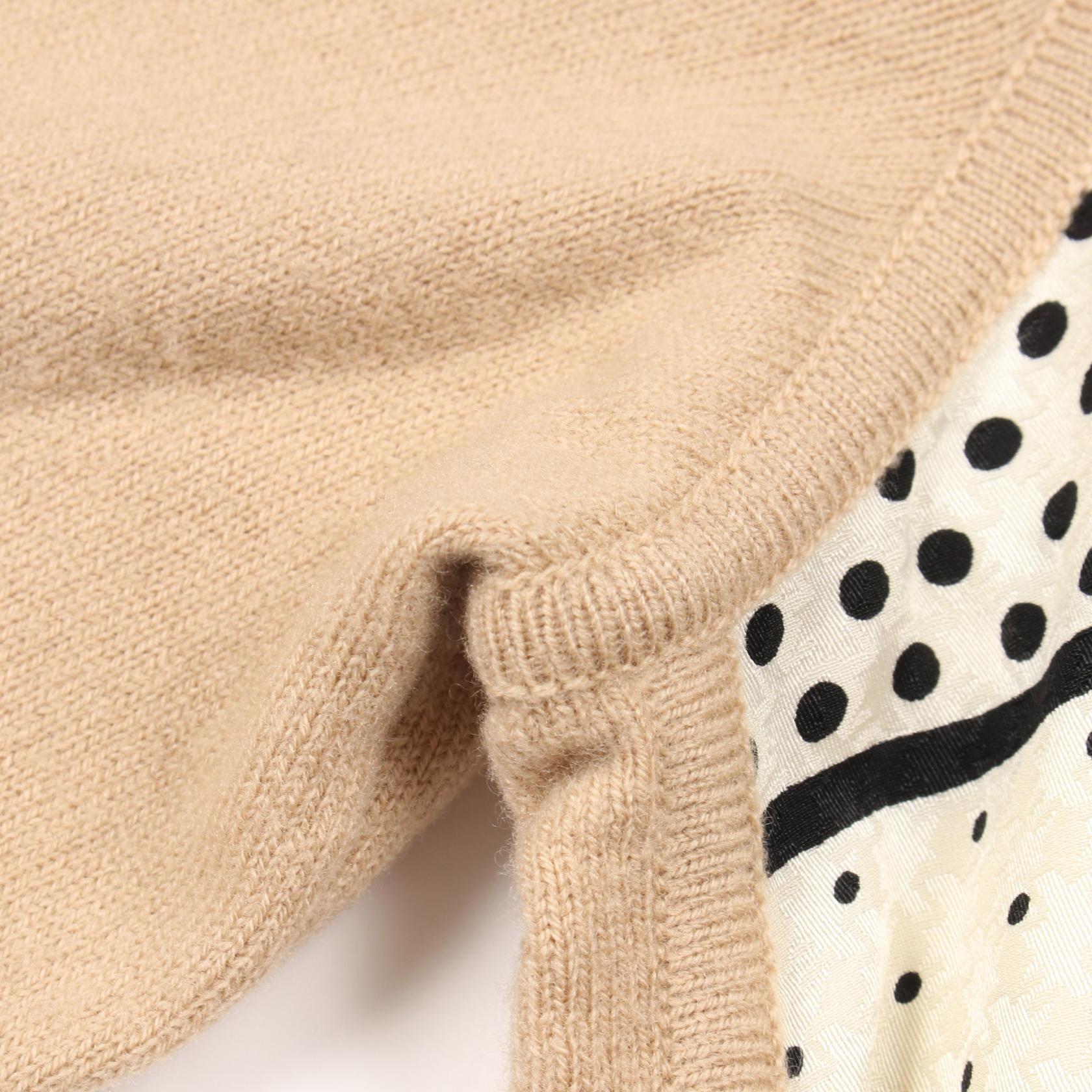 エルメス ツイルレーヌ Les flacons Bandana シルクウールカシミヤワンピース
