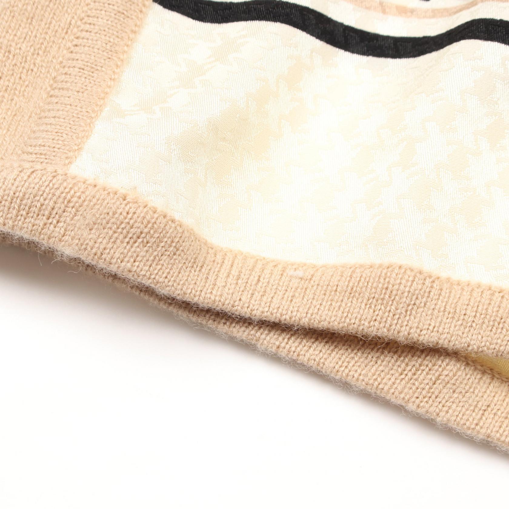エルメス ツイルレーヌ Les flacons Bandana シルクウールカシミヤワンピース