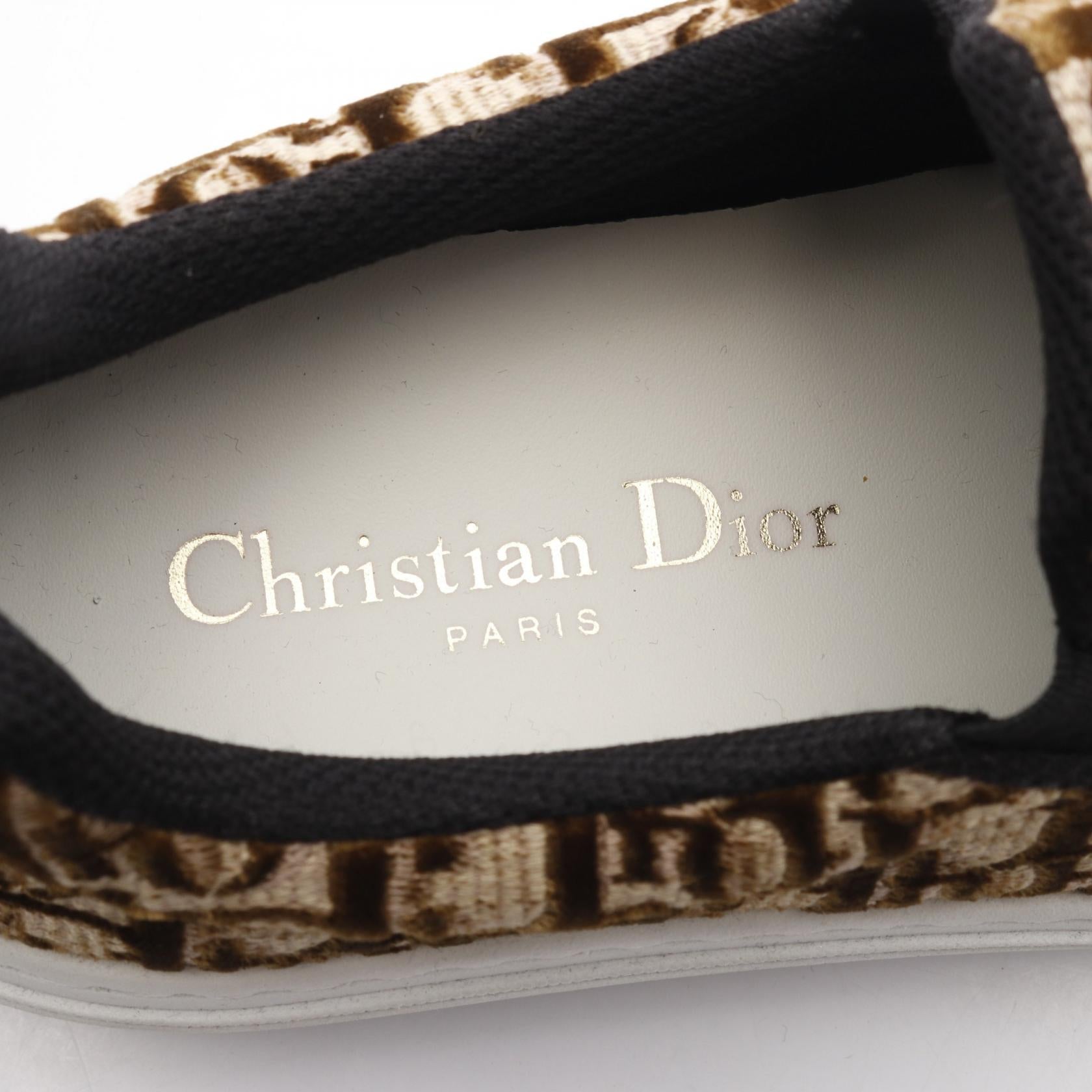 ディオール DIOR SOLAR オブリーク ファブリック スリッポン
