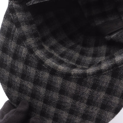 シャネル ココマーク チェック カシミヤキャップ