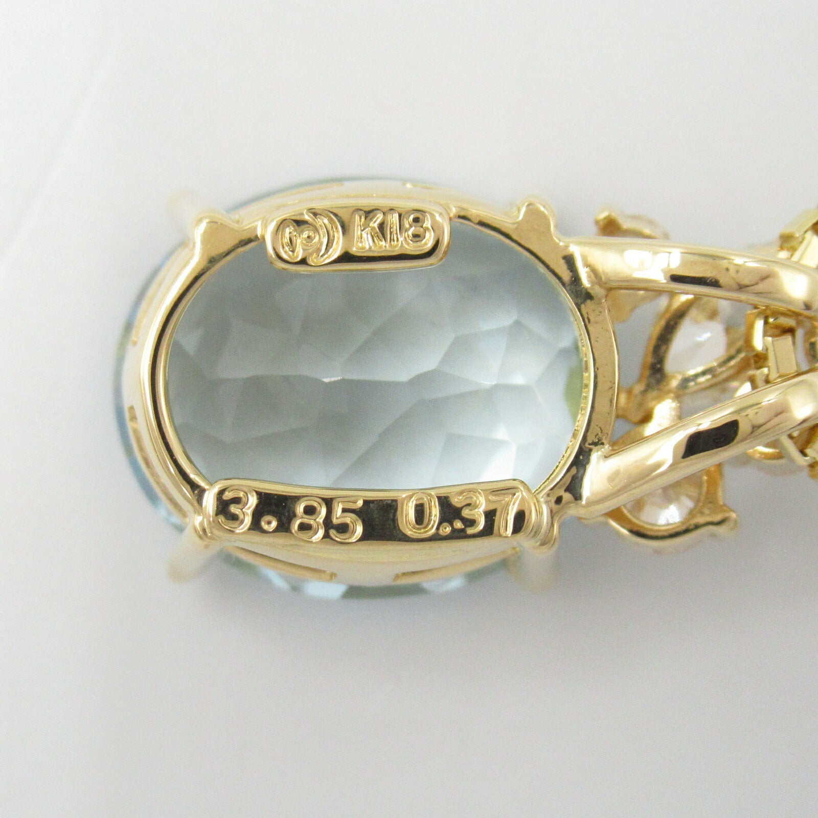 Tasaki アクアマリン Au750 ダイヤモンド ネックレス