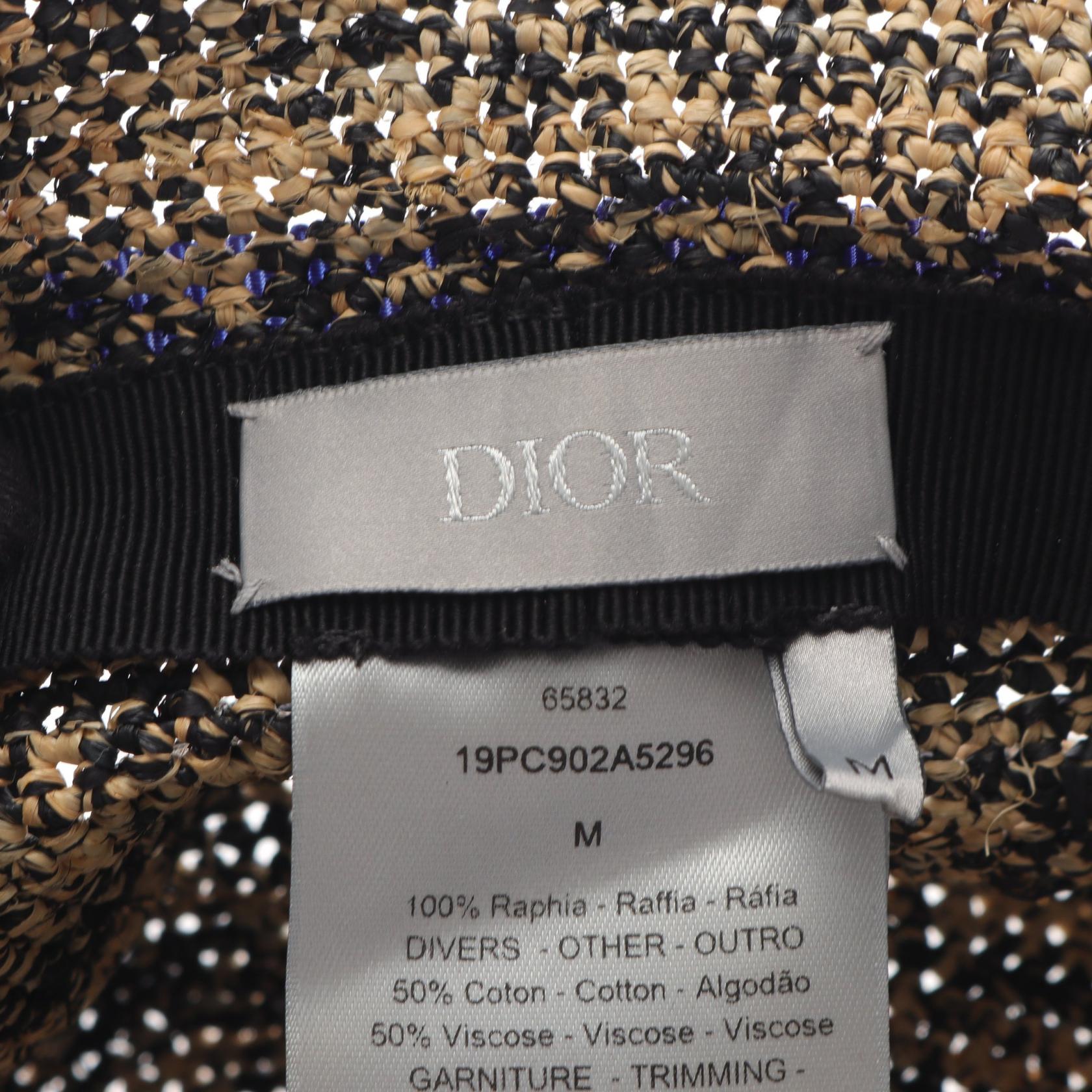 ディオール DIOR × Kenny Scharf ラフィアハット
