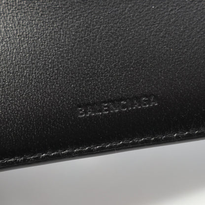 バレンシアガ CASH SQUARE COIN WALLET レザー二つ折り財布