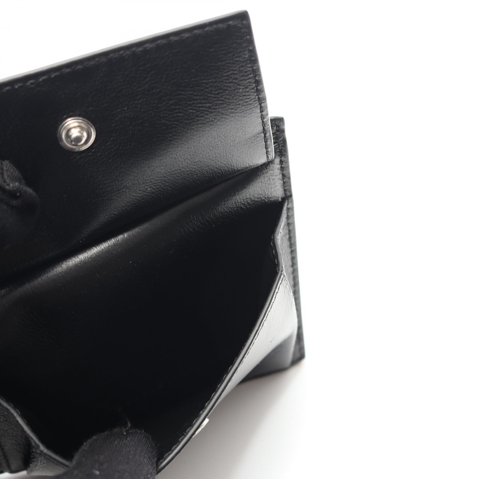 バレンシアガ CASH SQUARE COIN WALLET レザー二つ折り財布