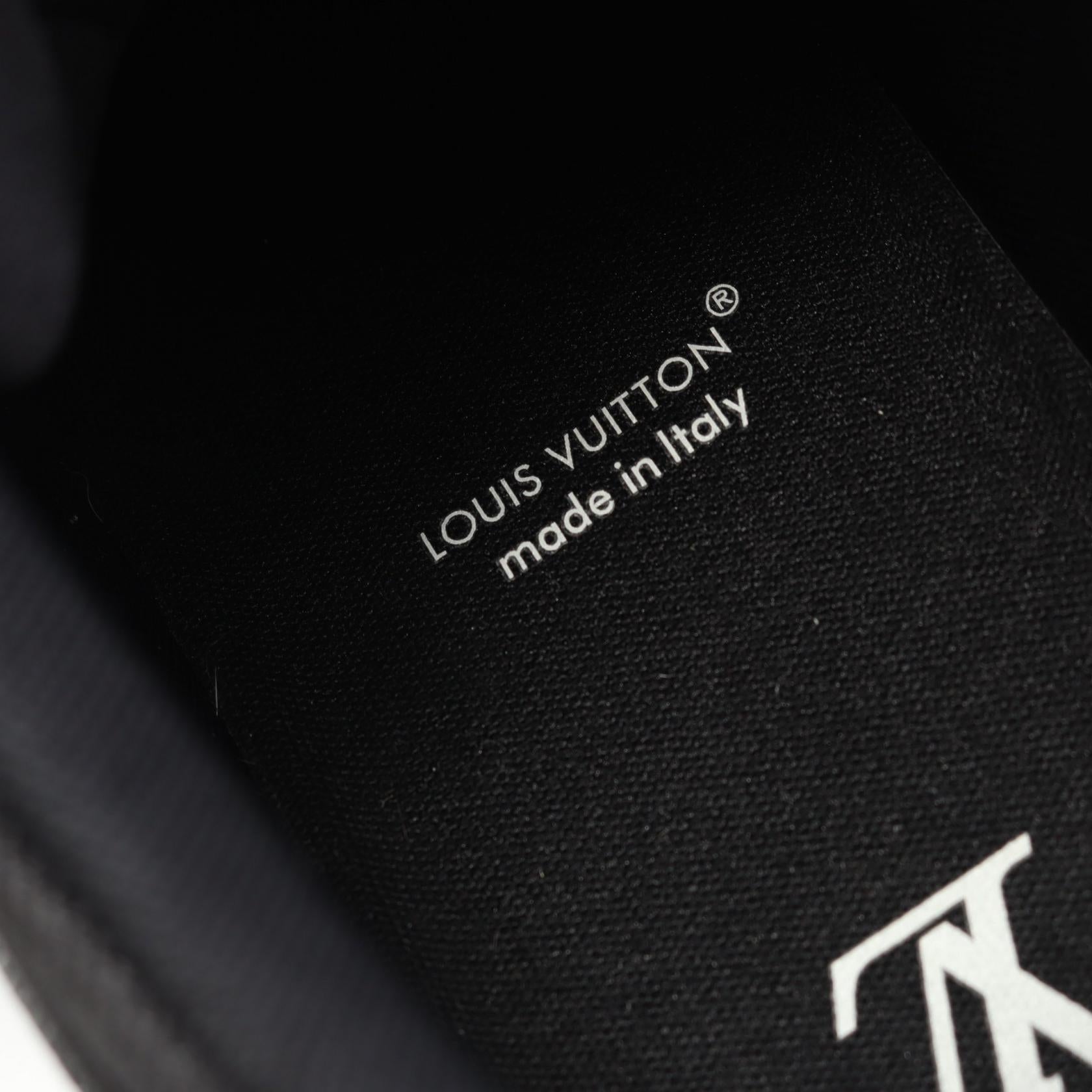 ルイヴィトン LVトレイナーライン ダミエデニム レザースニーカー