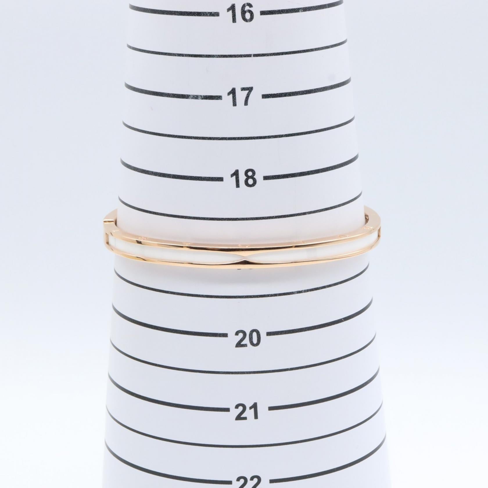 ブルガリ B-zero1 Au750 セラミック ブレスレット サイズ 19