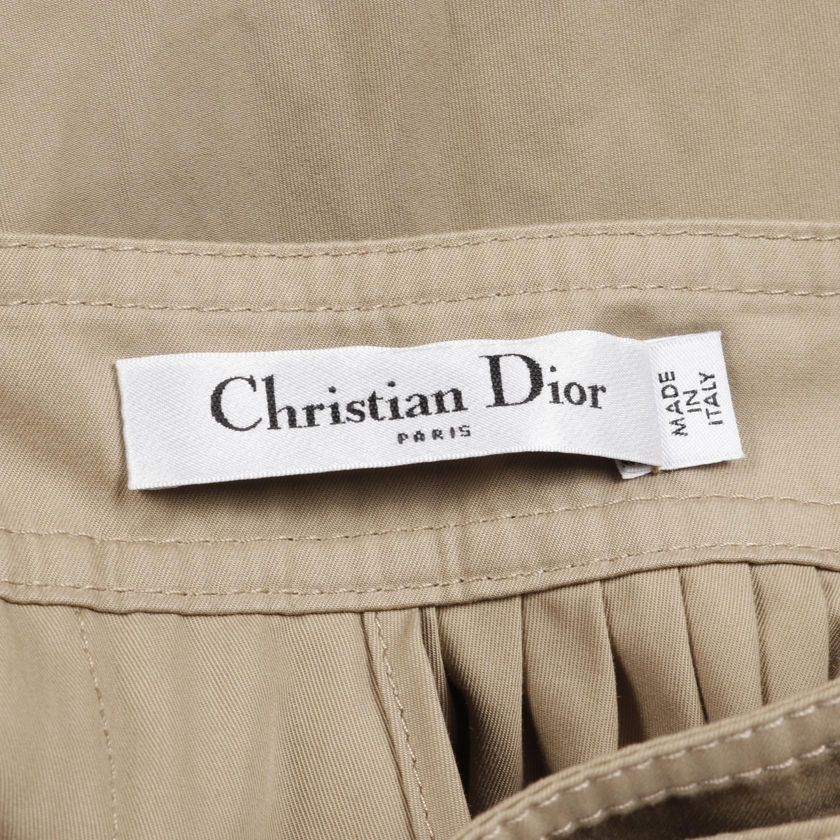 ディオール コットンプリーツロングスカート