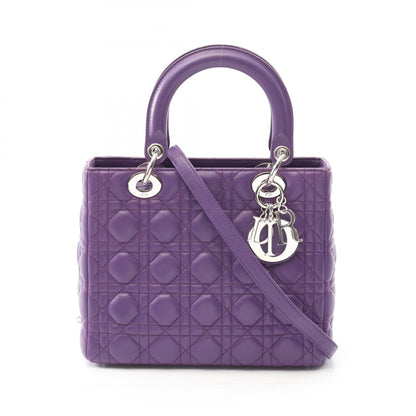 ディオール LADY DIOR レザー ハンドバッグ