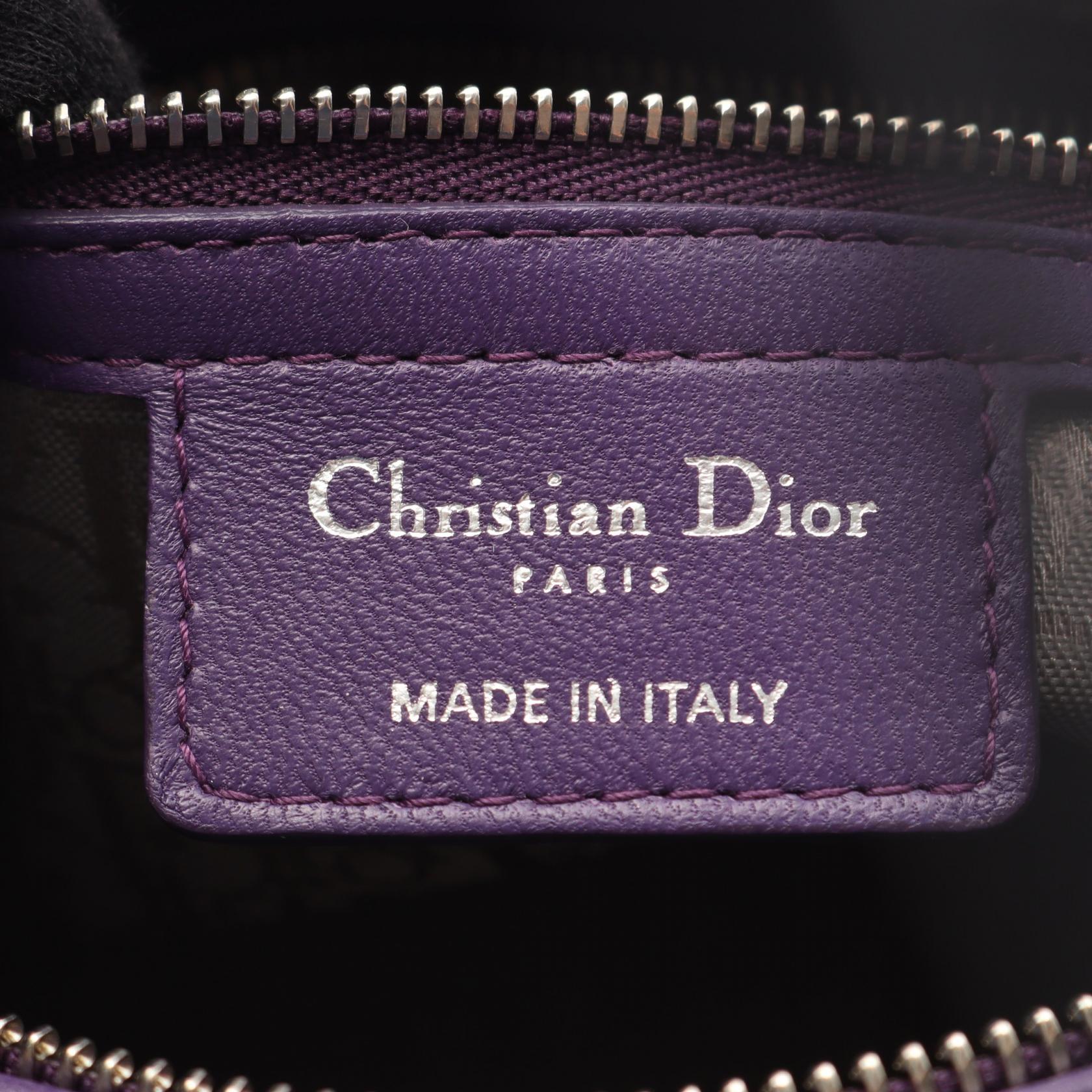 ディオール LADY DIOR レザー ハンドバッグ