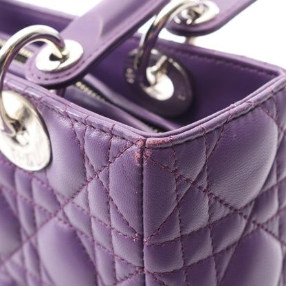 ディオール LADY DIOR レザー ハンドバッグ
