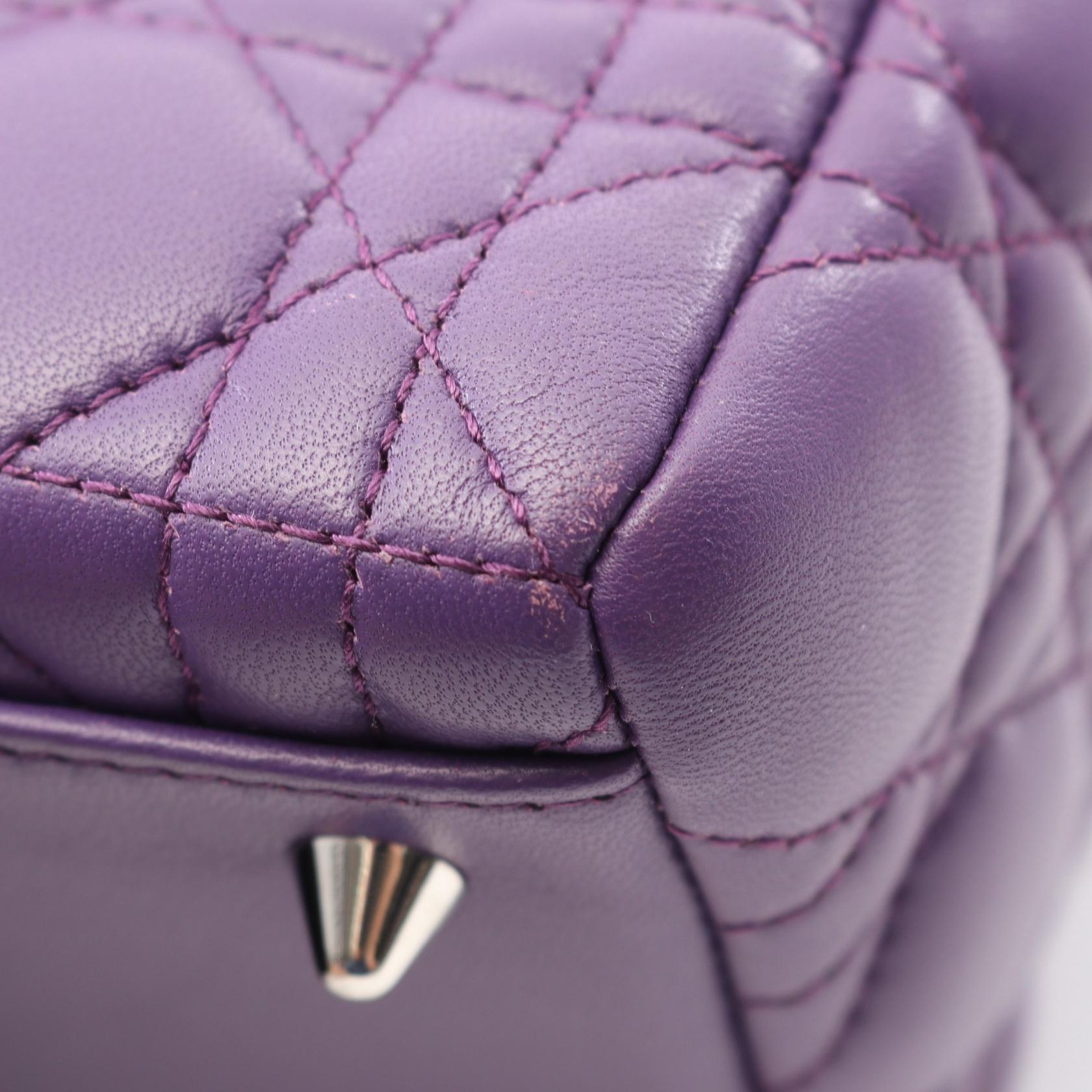 ディオール LADY DIOR レザー ハンドバッグ