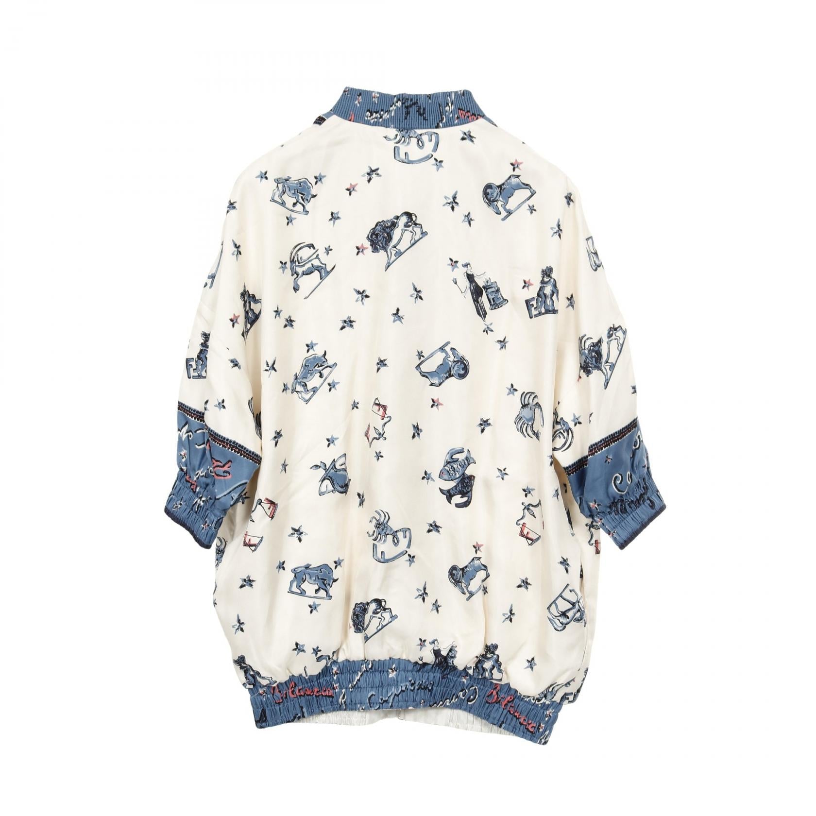フェンディ ASTROLOGY MOTIF シルクブルゾン