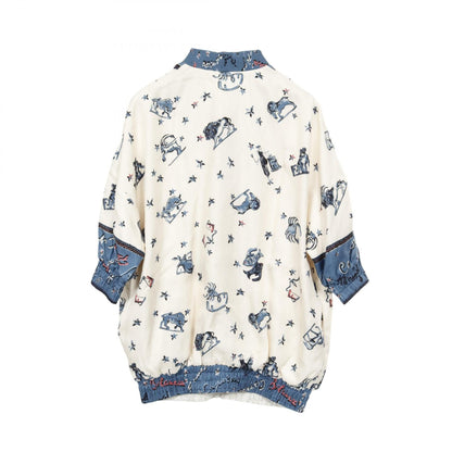 フェンディ ASTROLOGY MOTIF シルクブルゾン