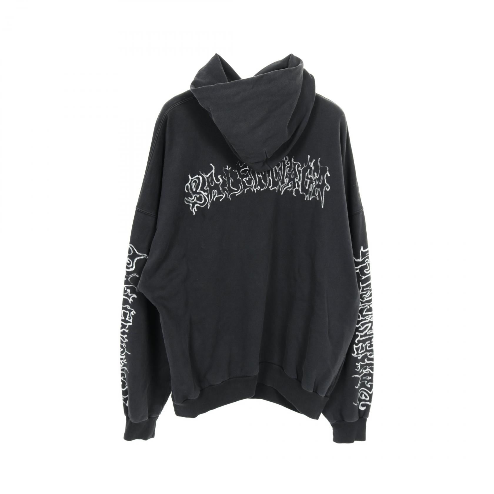 バレンシアガ METAL OUTLINE HOODIE コットン パーカー