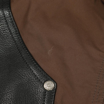 クロムハーツ CARPENTER DOUBLE KNEE CROSS PATCH レザーナイロンパンツ