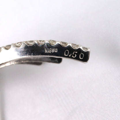 ジュエリー K18WGダイヤモンドピアス