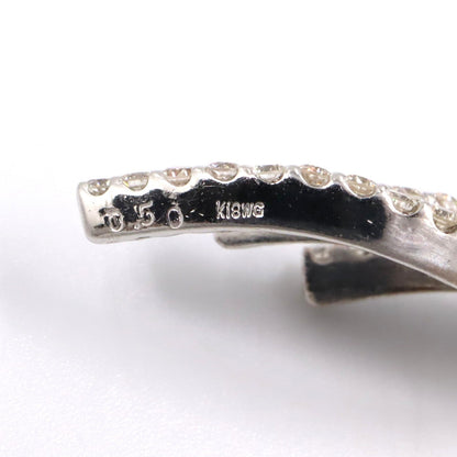 ジュエリー K18WGダイヤモンドピアス