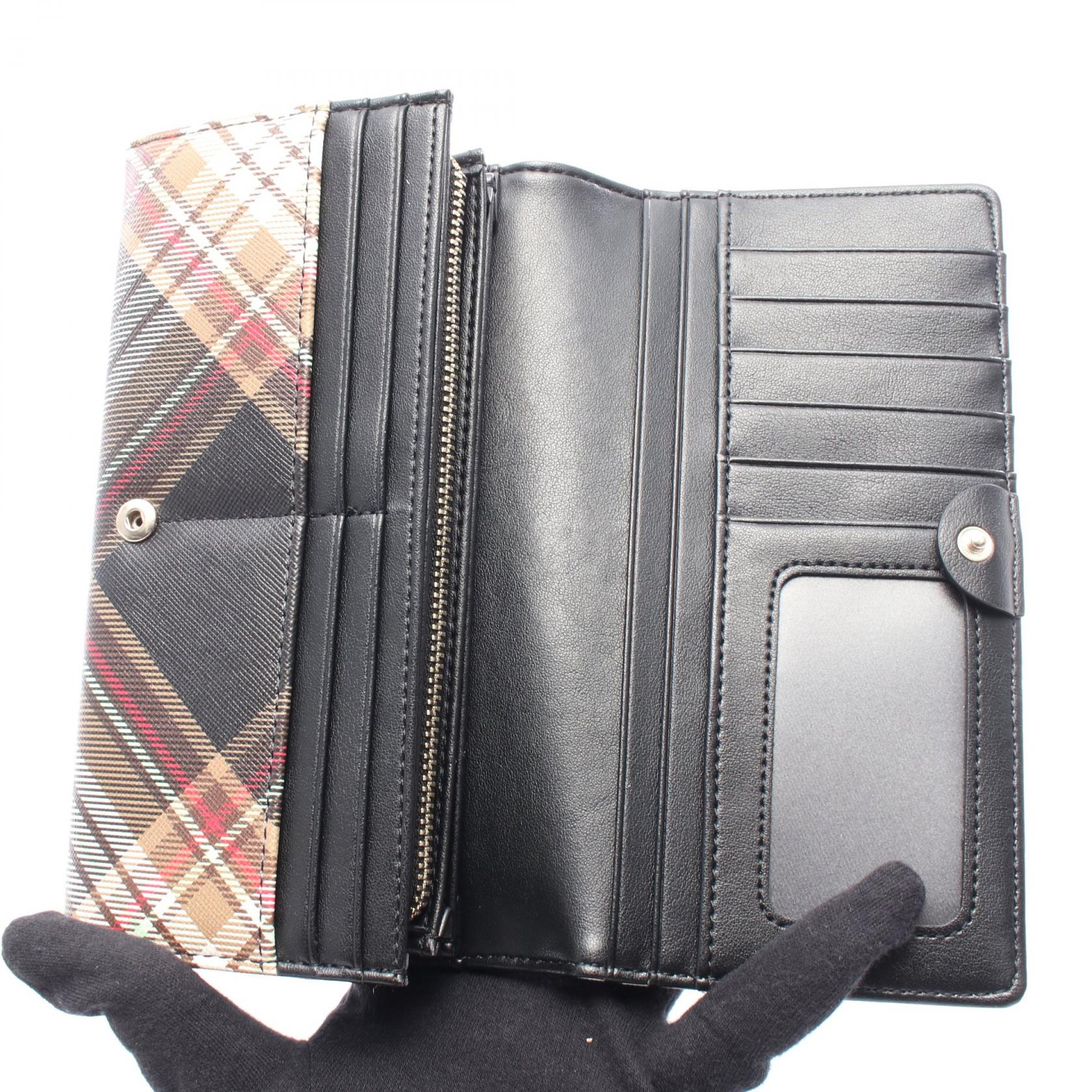 ヴィヴィアンウエストウッド CLASSIC LOGO WALLET PVCコーティングキャンバスウォレット