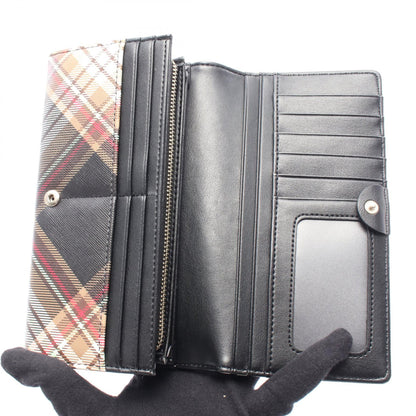 ヴィヴィアンウエストウッド CLASSIC LOGO WALLET PVCコーティングキャンバスウォレット
