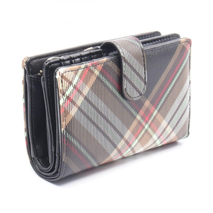 ヴィヴィアンウエストウッド ZIP CARD WALLET PVCコーティングキャンバス二つ折り財布