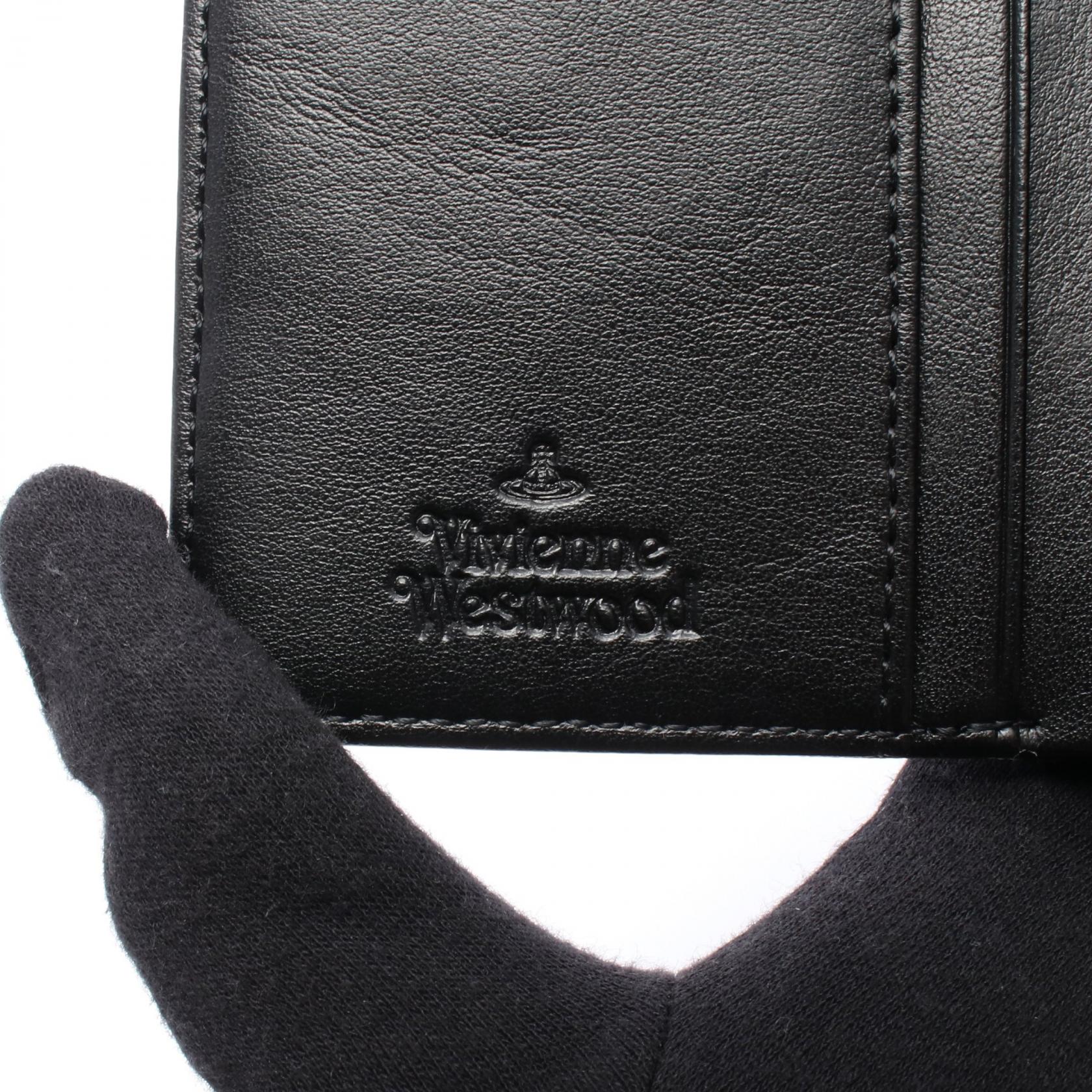 ヴィヴィアンウエストウッド ZIP CARD WALLET PVCコーティングキャンバス二つ折り財布