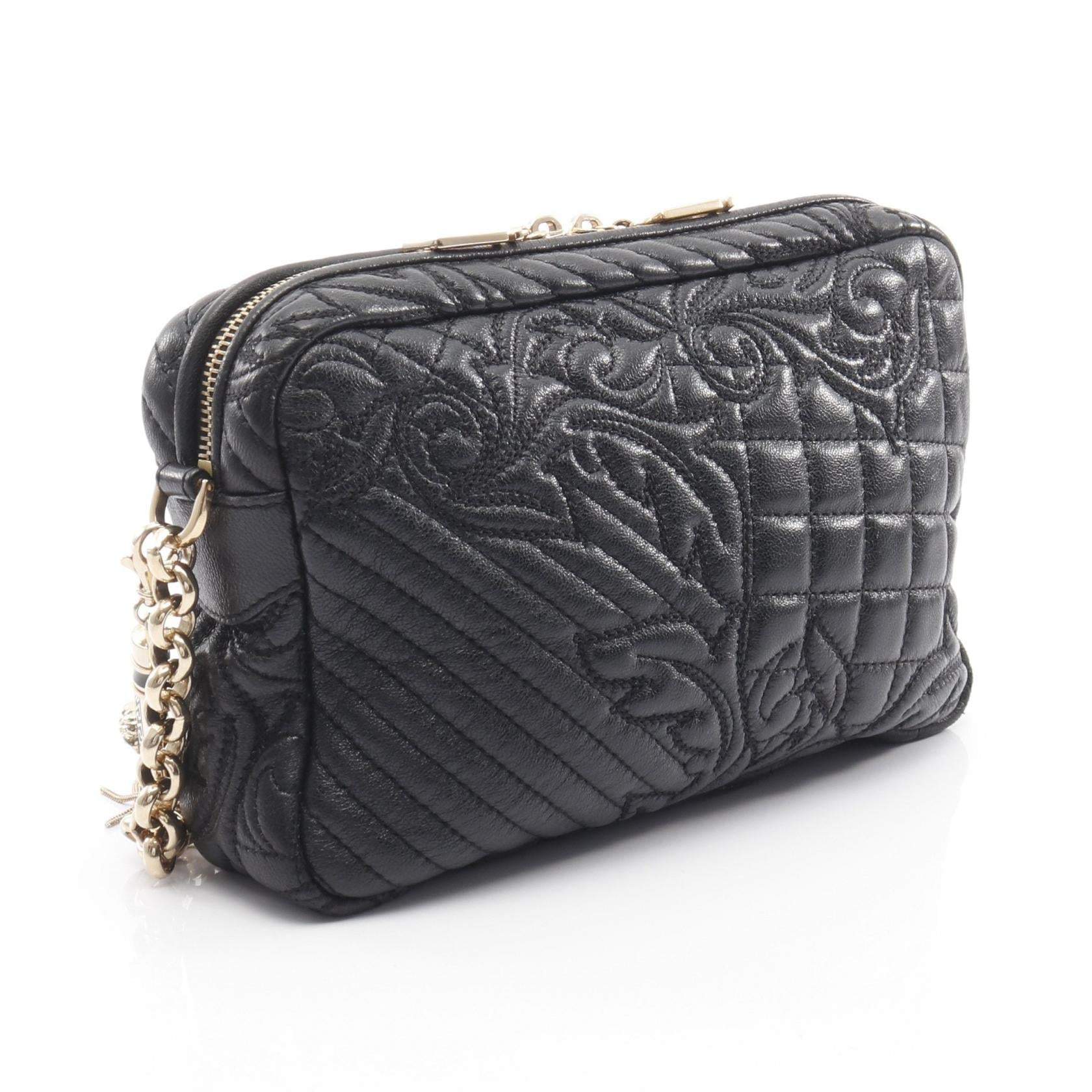 ジャンニ ヴェルサーチ レザー ショルダー バッグ