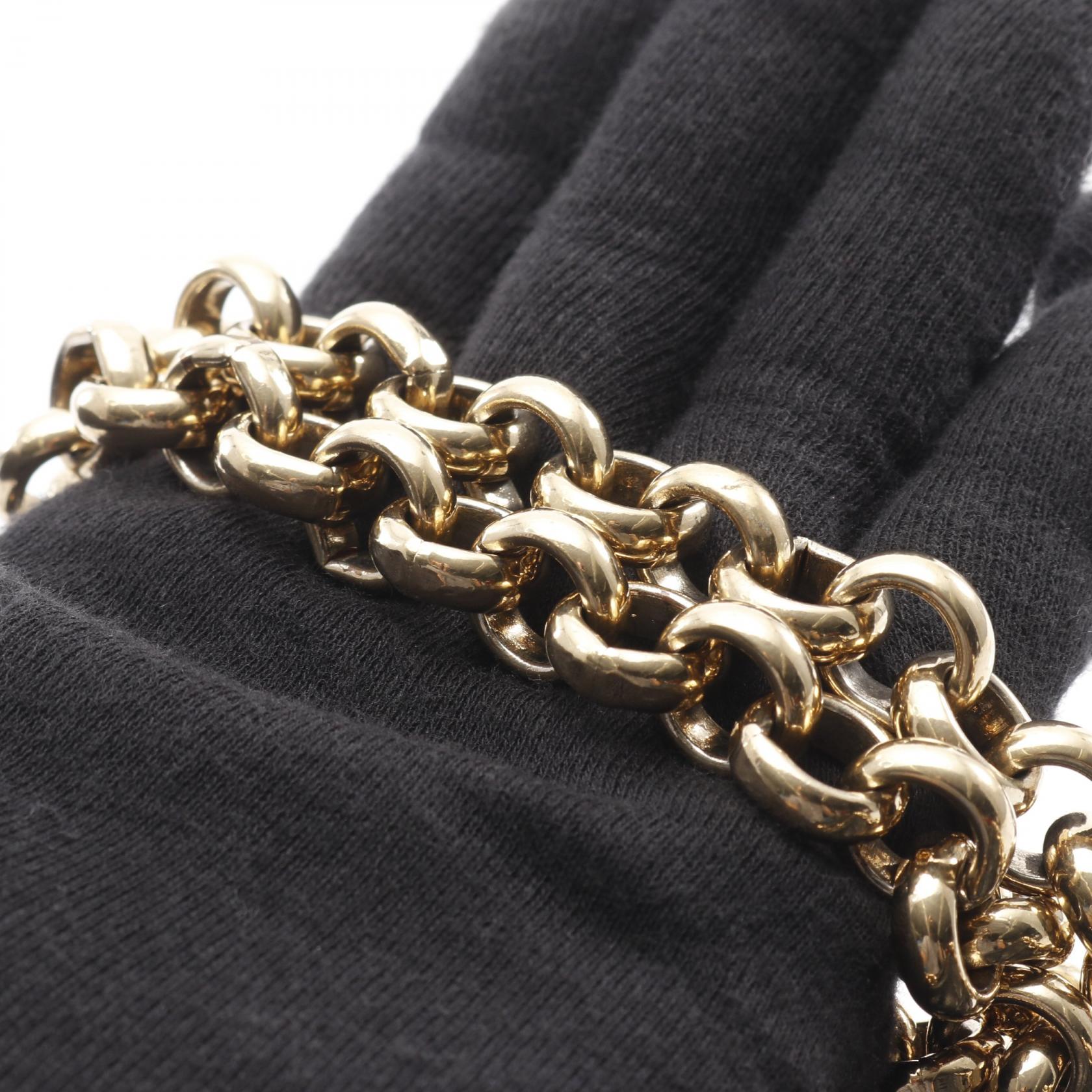 ジャンニ ヴェルサーチ レザー ショルダー バッグ