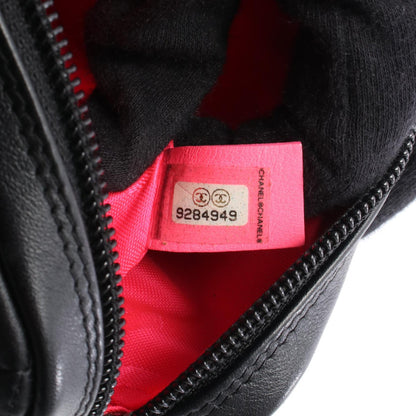 シャネル カンボンライン レザー ハンドバッグ