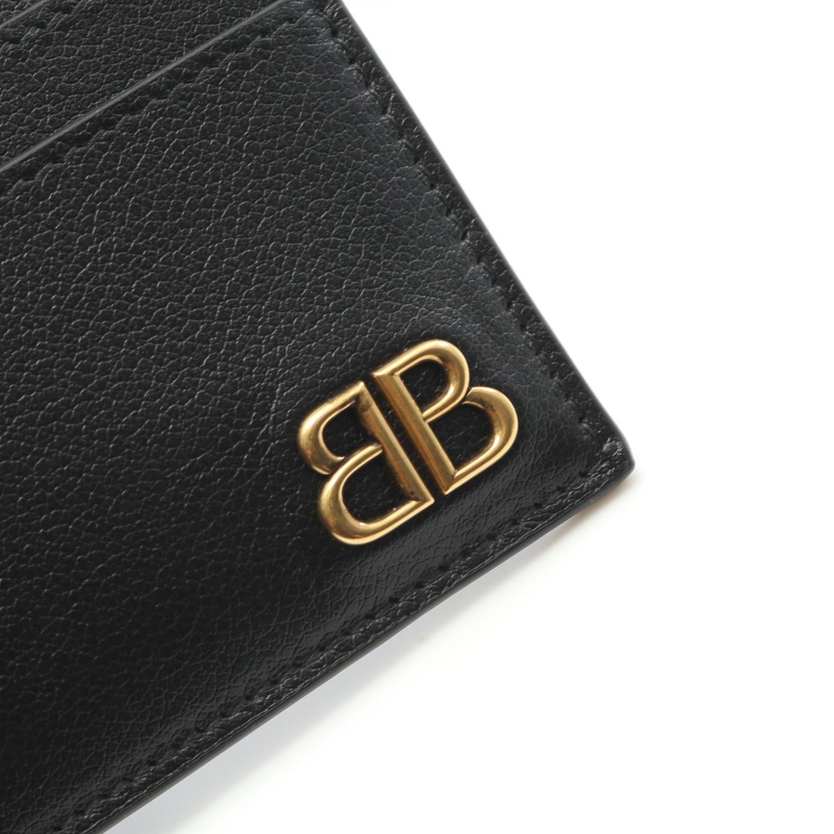 バレンシアガ モナコ レザー名刺入れ