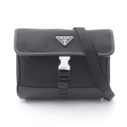 プラダ RE ナイロン テッスート+サフィアーノ ショルダーバッグ